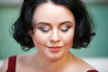 Naklejka premium portrait of young woman