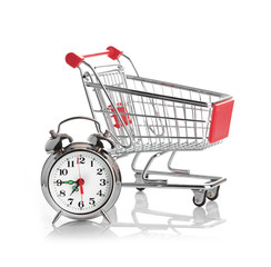 Buying time concept with clock