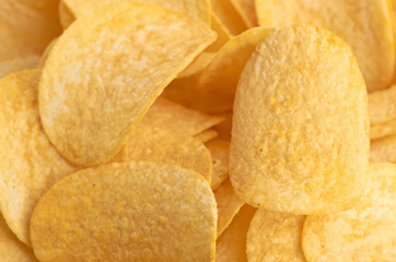 Potato chips background