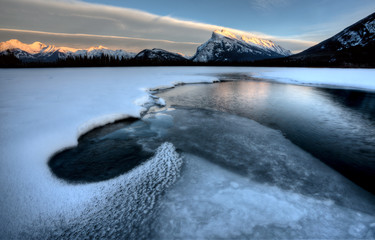 Mount Rundle and Vermillion Lakes