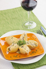 Mushroom Pasta Shells