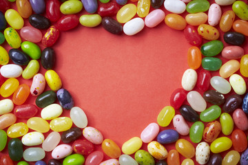 Fototapeta na wymiar serce cukierków