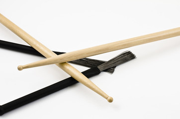 sticks and brushes