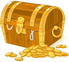 Gordijnen Treasure chest © Anna Velichkovsky