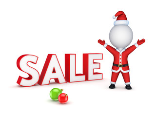 Christmas sale concept.