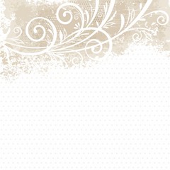 Floral background. Watercolor splatter with floral pattern.