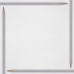 white paper background with grey pencils