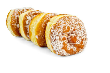 Donuts with icing sugar