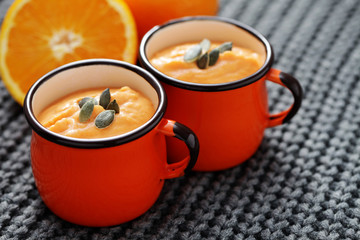 pumpkin soup with orange