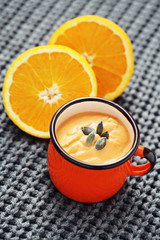 pumpkin soup with orange