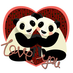 Naklejka premium Happy valentines day and weeding cards - illustration