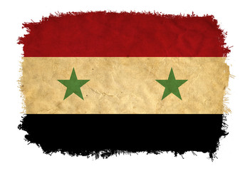 Syria grunge flag
