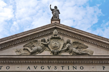 Basilica of St. Agostino. Piacenza. Emilia-Romagna. Italy.