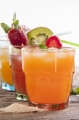 Colorful cocktails