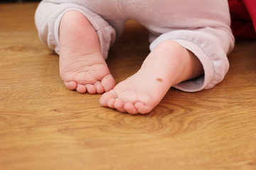 Small heels of the child