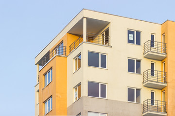 Architecture of new apartments