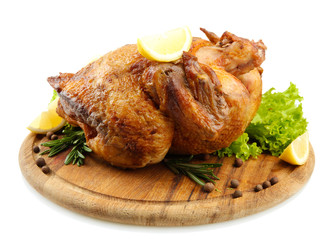 Whole roasted chicken