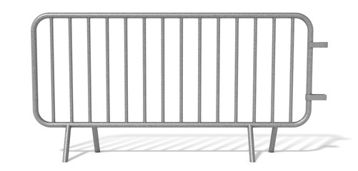 Barrière de sécurité sur fond blanc 2