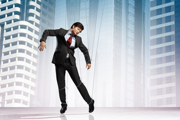 Puppet businessman