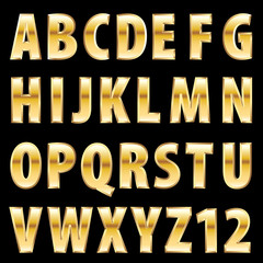 fat golden font