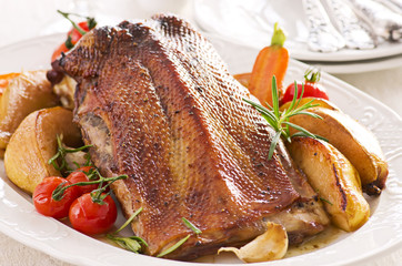 Gänsebrust gebraten
