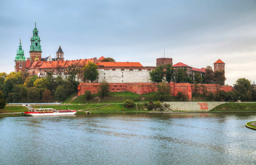 Wawel Royal castle in Krakow, Poland