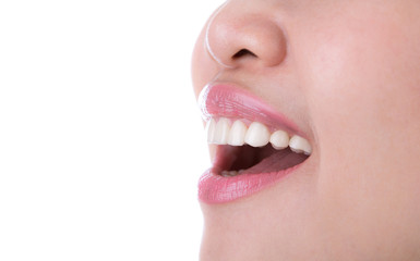 Healthy woman teeth