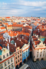 Fototapeta na wymiar Prague Architecture From Above