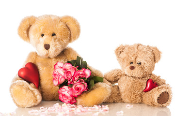 Teddy with roses - Teddy mit Rosen