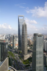 Naklejka premium Jin Mao and World Financial Center