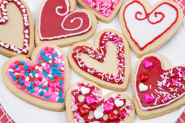 Valentine heart cookie