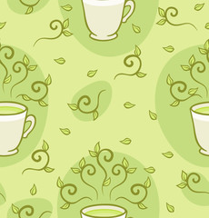 Green tea pattern.