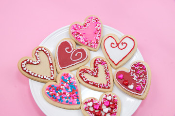 Valentine heart cookie