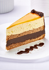 cream chocolate fruit cake sweet food dessert