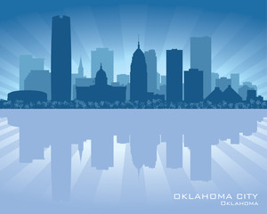 Oklahoma City skyline silhouette