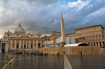 Fototapeta na wymiar Widok placu Watykanu