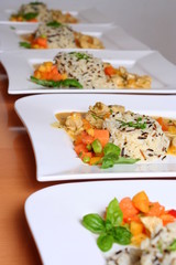 Reis mit Hühnerfleisch