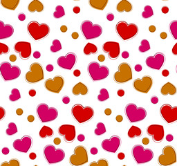 Seamless heart background.