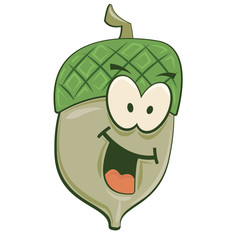 Smiling Cartoon Acorn