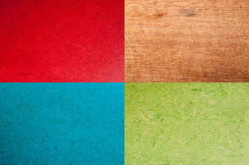 vintage red, blue, green or wooden background