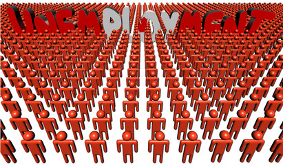 Naklejka premium Canadian people with unemployment text illustration