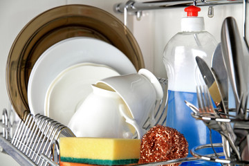 Fototapeta na wymiar clean dishware