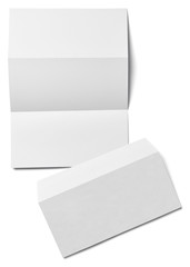 leaflet letter business card white blank paper template