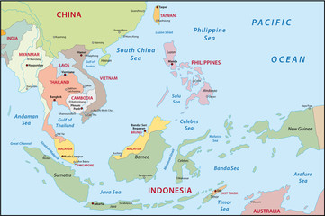 Southeast Asia map