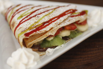 A fruit Crepe