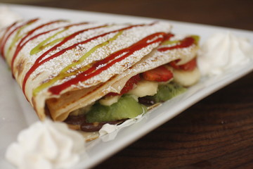 A fruit Crepe