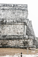 Ancient Mayan Architecture and Ruins in Tulum,Mexico