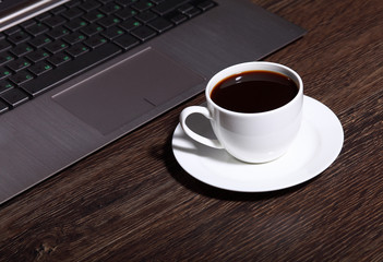 Coffee at business workplace