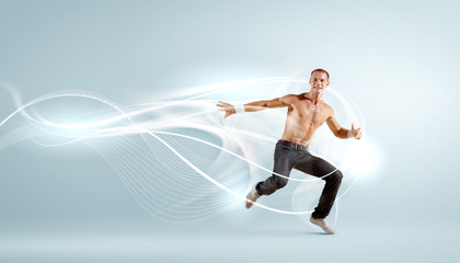 Obraz premium Modern style dancer posing