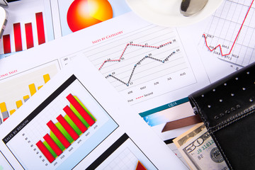 Financial papers on the table